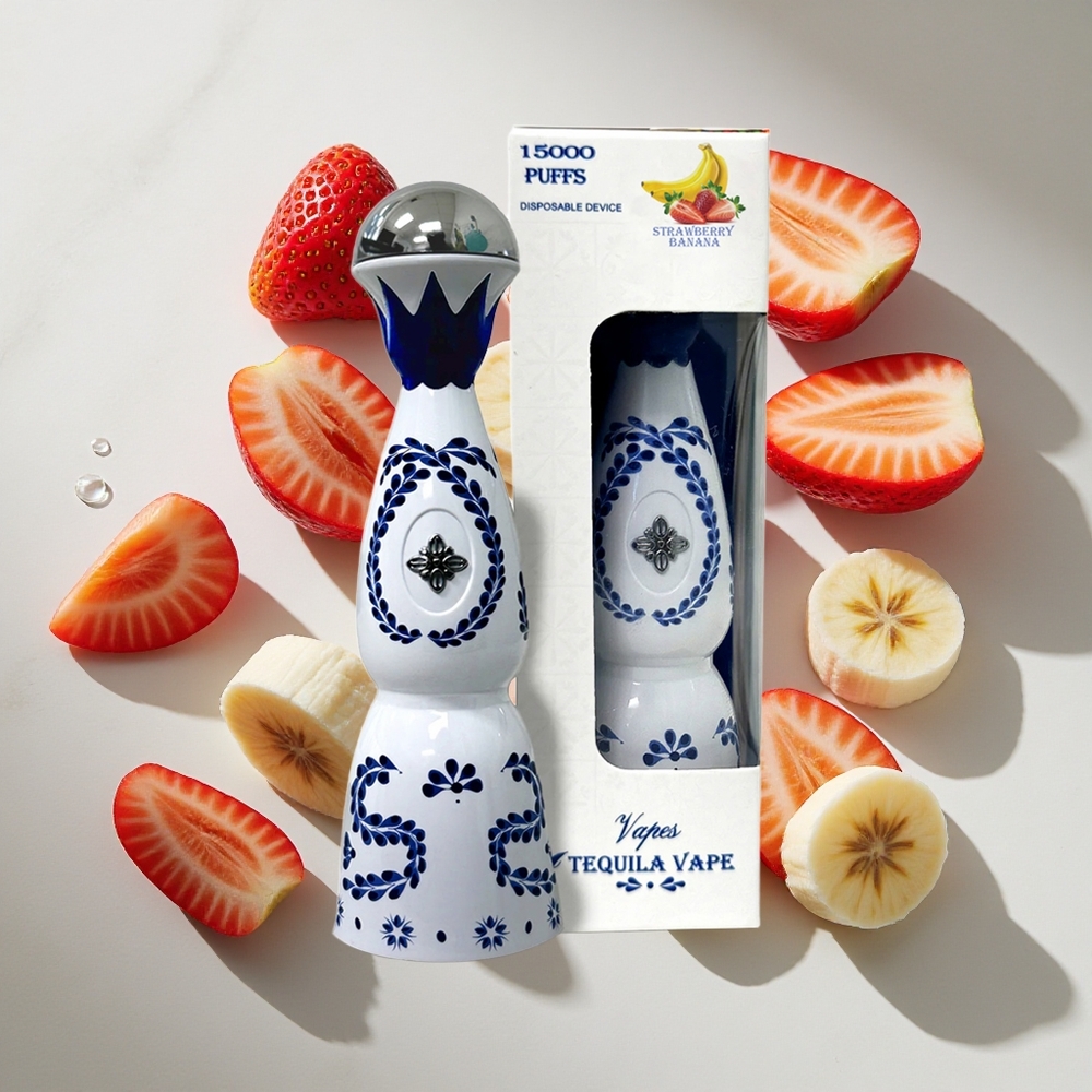 Aardbei Banaan HUMO Azul 15000 Puffs Nederland vapes met 20mL E-vloeistof  5 Nicotine