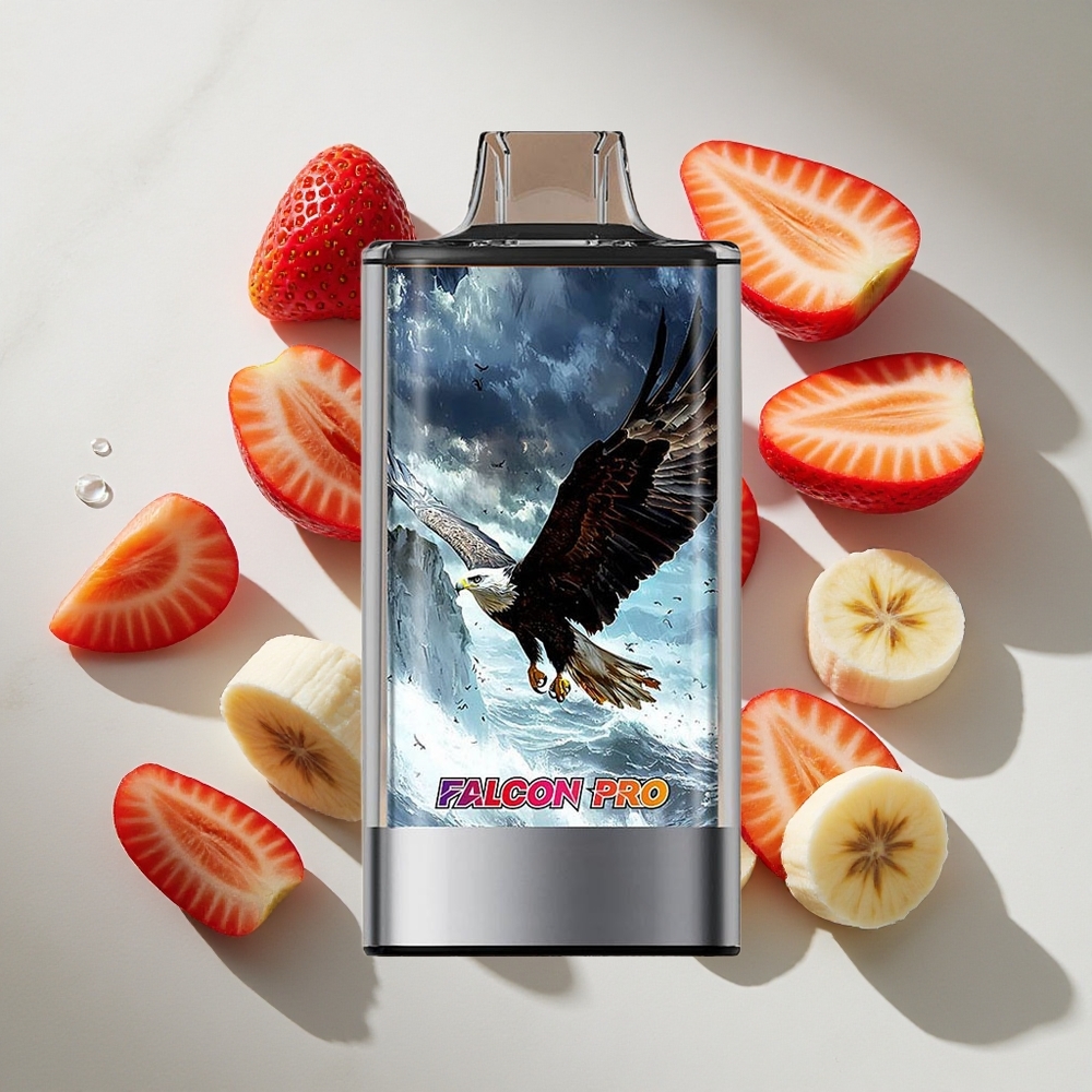 Aardbei Banaan JNR Falcon Pro 28000 Puffs Nederland vapes 30ml Voorgevuld