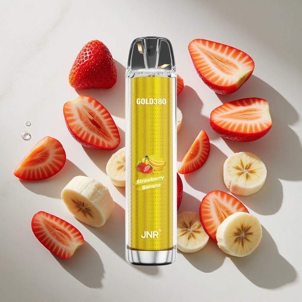 Aardbei Banaan JNR Gold380 6000 Puffs Nederland vapes 1500mAh Batterijcapaciteit