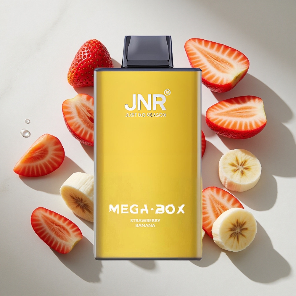 Aardbei Banaan JNR Mega Box 25000 Puffs Nederland vapes Dual Mesh Coil