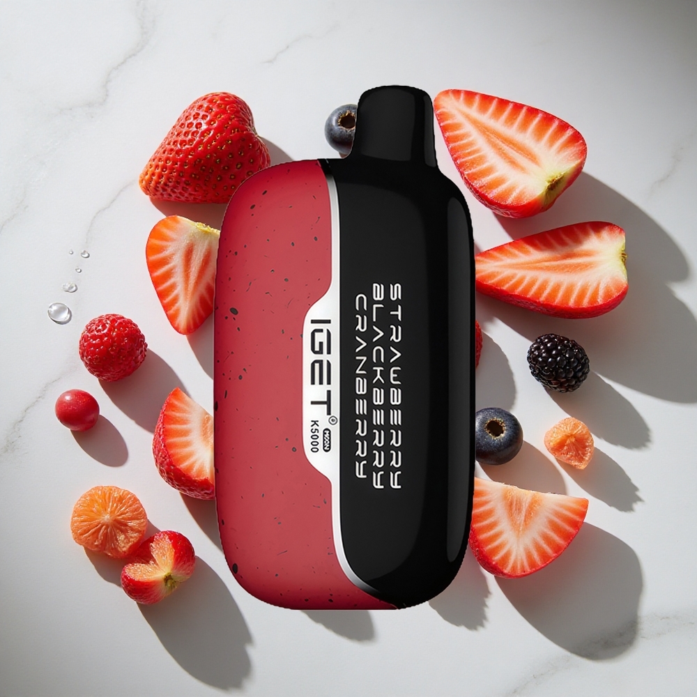Aardbei Braam Cranberry IGET Moon K5000 Puffs 5000 Puffs Nederland vapes 815 g PC