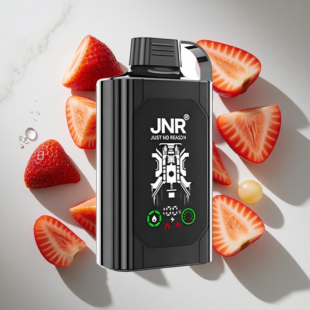 Aardbei Druif JNR Shisha Hookah Box 20500 Puffs Nederland vapes met 25ml vloeistof  HD Display