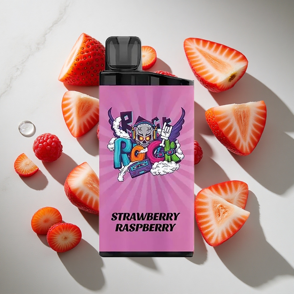 Aardbei Framboos IGET Bar 3500 Puffs Nederland vapes - 1400 mAh Batterij