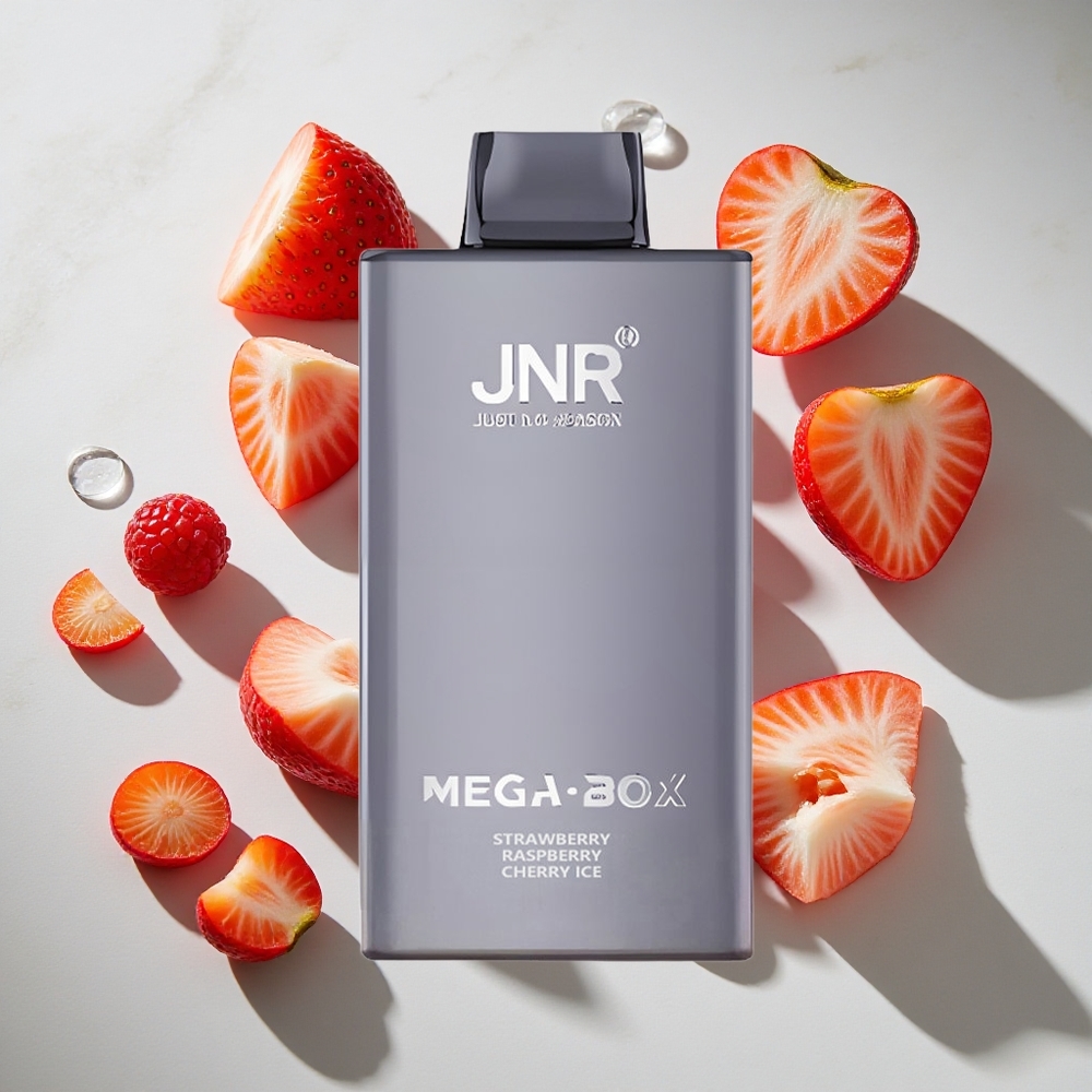 Aardbei Framboos Kers IJs JNR Mega Box 25000 Puffs Wegwerp Vape 30ml e-vloeistof Nederland vapes