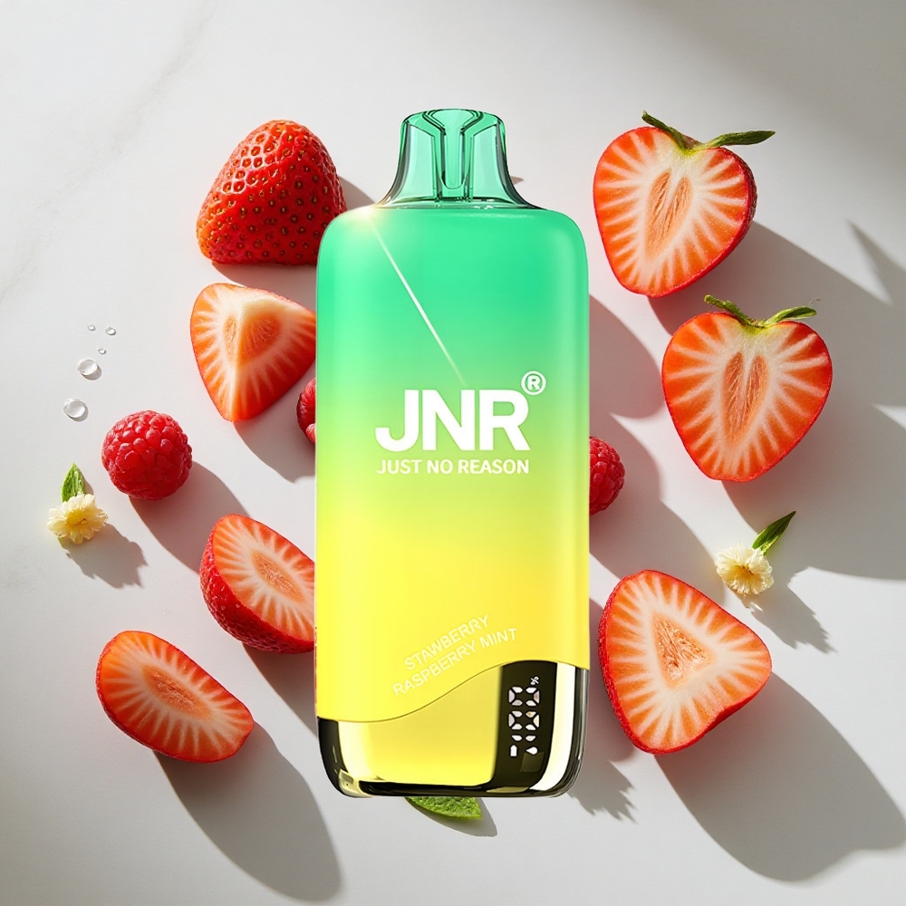 Aardbei Framboos Munt JNR Rainbow 10500 Puffs 18ml e-vloeistof Nederland vapes USB Type-C