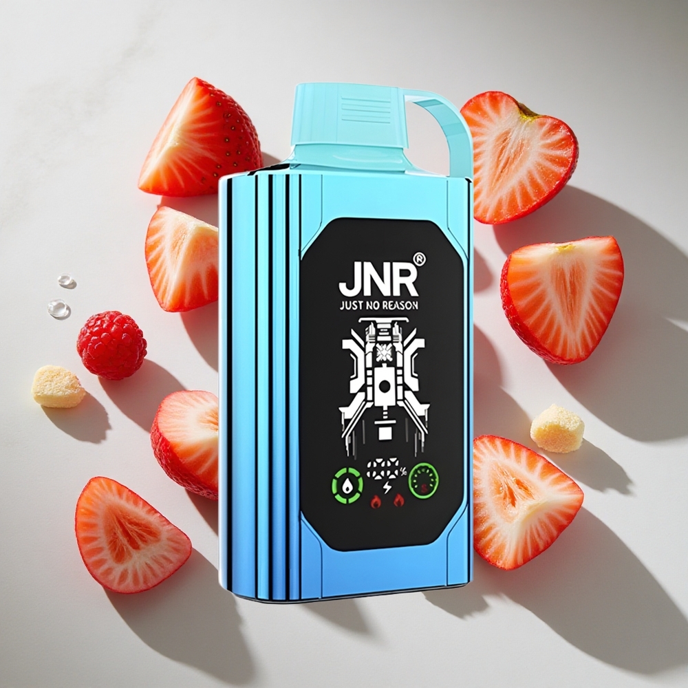 Aardbei Framboos Snoep JNR Shisha Hookah Box 20500 Puffs Nederland vapes - HD Display 25ml Vloeistof Type-C Opladen
