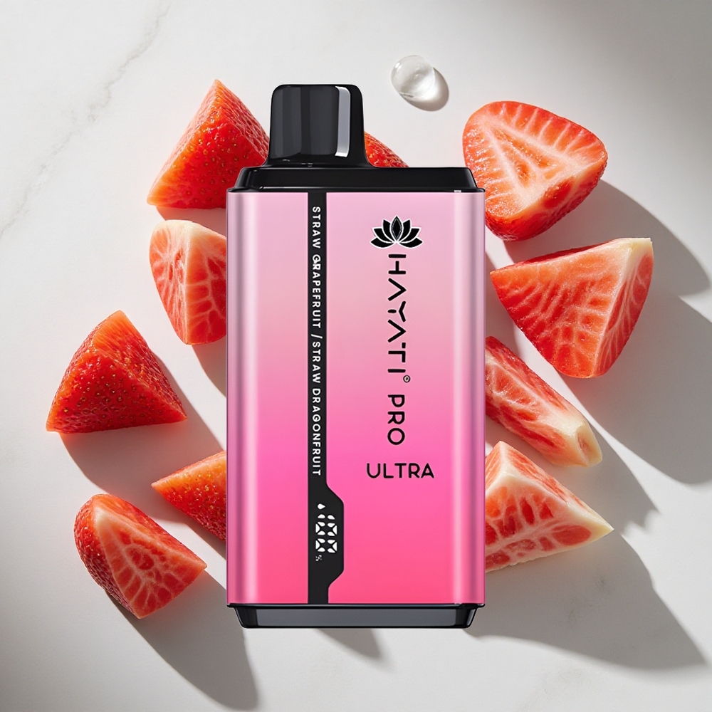Aardbei Grapefruit Hayati Pro Ultra 15000 Puffs Nederland vapes 2 Nicotine 49 Smaken