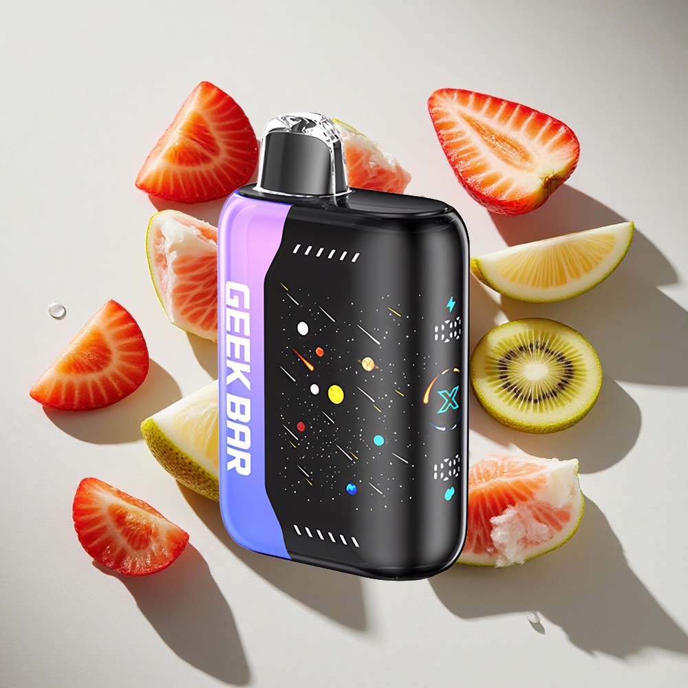 Aardbei Kiwi IJs GEEK BAR Pulse X 42K Puffs Nederland vapes Dual Mesh Coil MTL/DTL