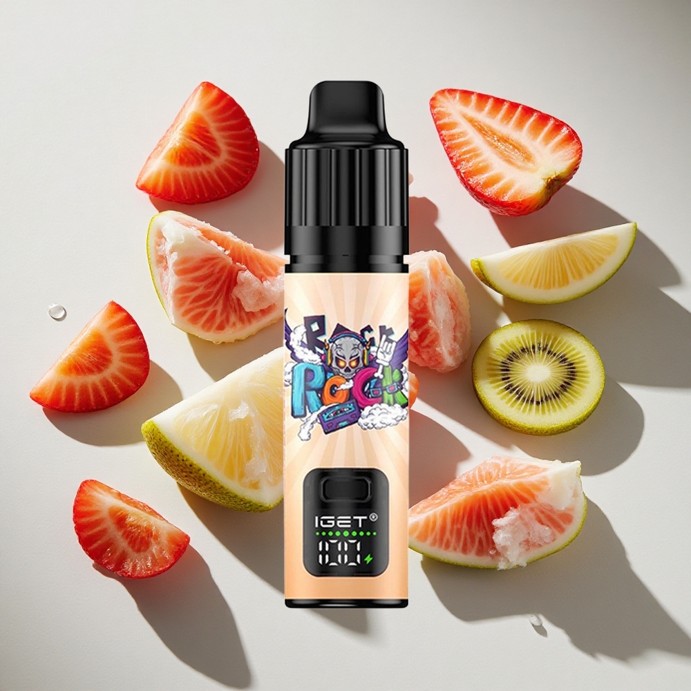 Aardbei Kiwi IJssmaak IGET BAR PLUS S3 POD 10000 Puffs Nederland vapes 18 ml e-vloeistof 950 mAh Oplaadbaar