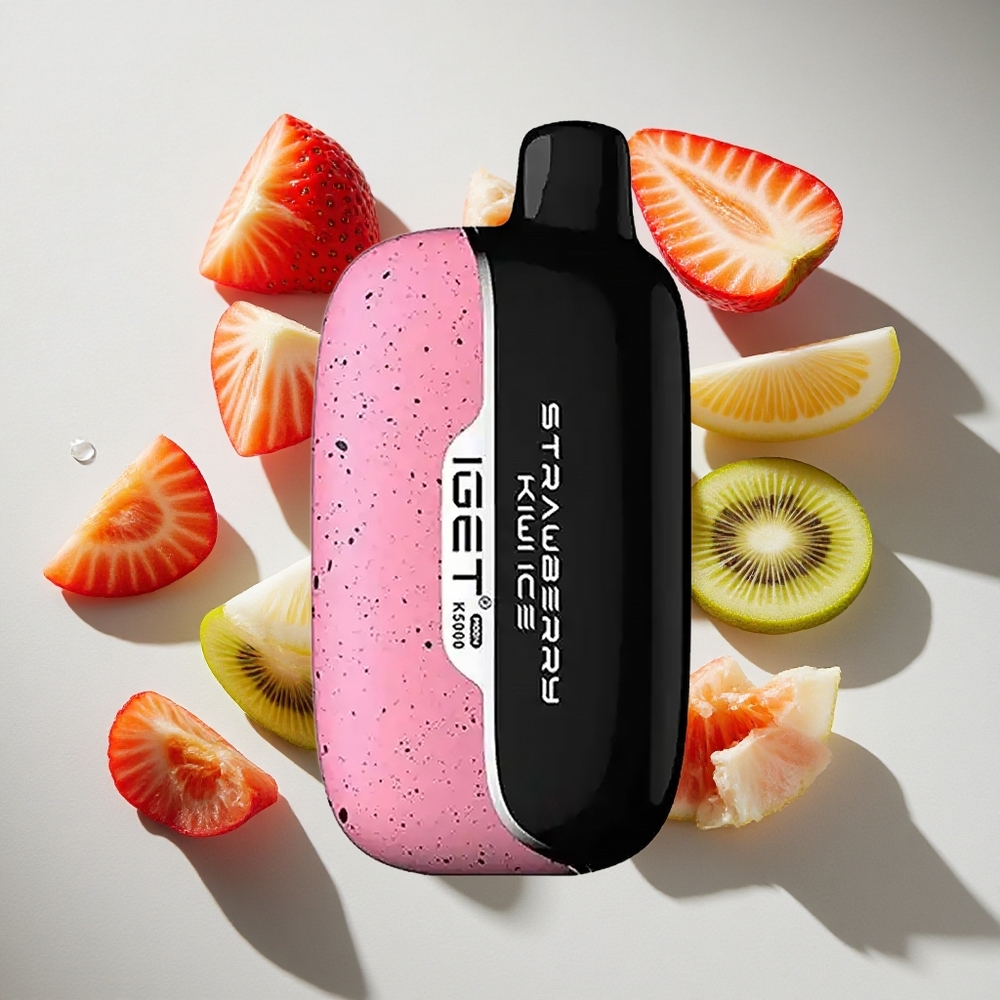 Aardbei Kiwi Ijs IGET Moon K5000 5000 Puffs Wegwerp Vape Nederland vapes PC Materiaal 135 Ohm Mesh Coil