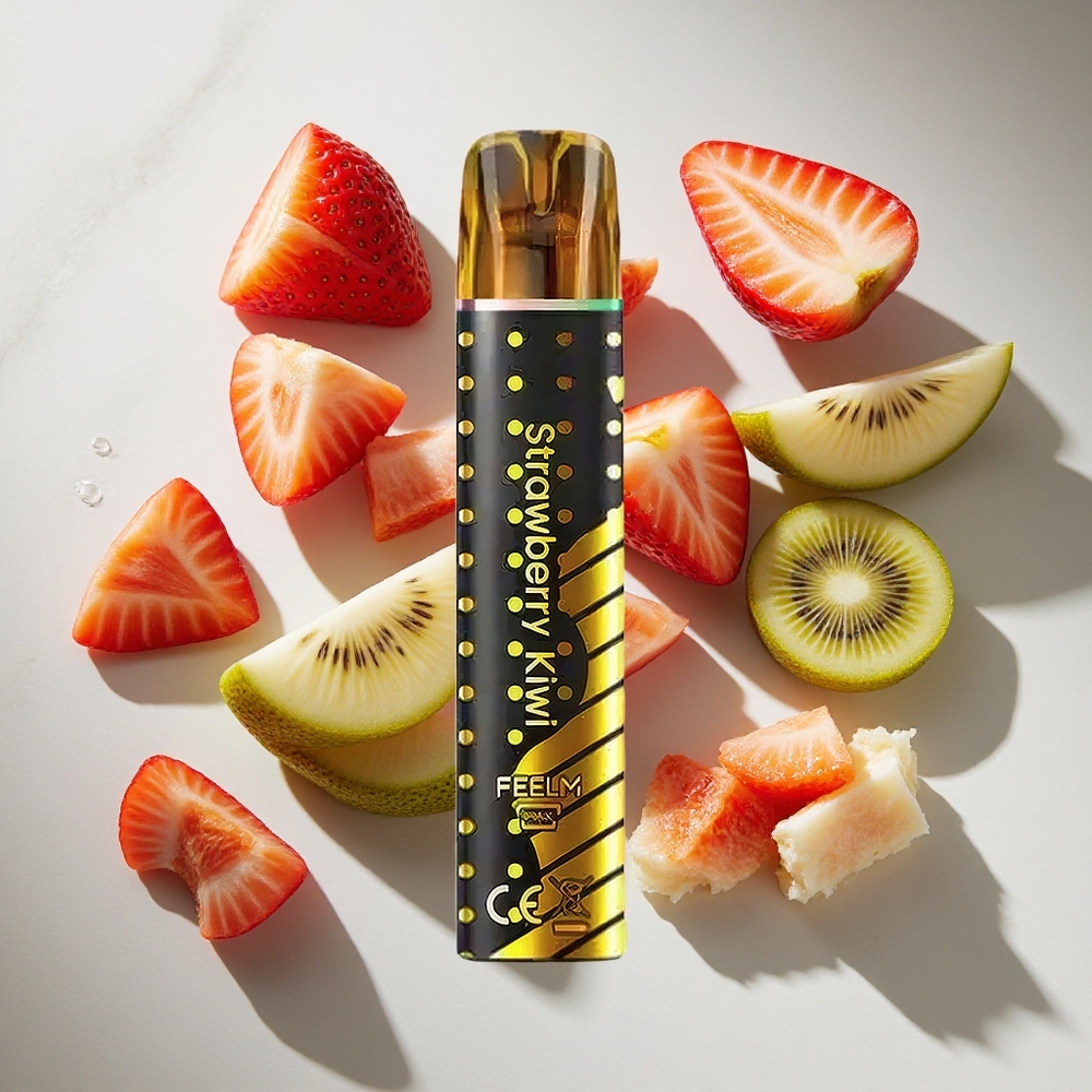Aardbei-Kiwi JNR BlackGolden 600+200 Puffs Nederland vapes 2ml e-vloeistof Capaciteit TPD gecertificeerd