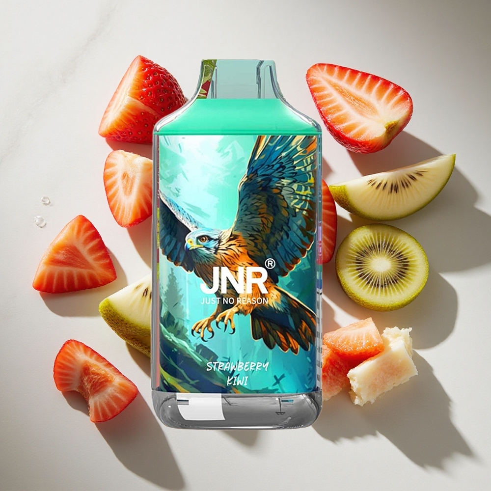 Aardbei Kiwi JNR Falcon 16000 Puffs Nederland vapes - 22ml vloeistof Dual Mesh Coil