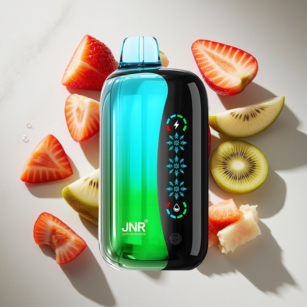 Aardbei Kiwi JNR Flex Ice 21000 Puffs Nederland vapes met Aanpasbare Ice  26ml e-vloeistof