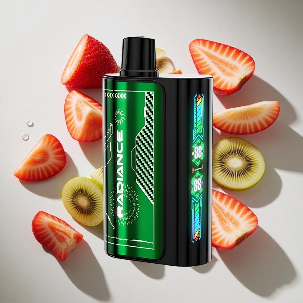 Aardbei Kiwi JNR Radiance 31000 Puffs Nederland vapes Dual Mesh Coil