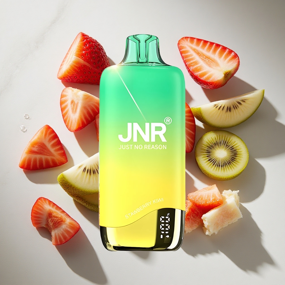 Aardbei Kiwi JNR Rainbow 10500 Puffs Nederland vapes met 18ml e-vloeistof Tank en USB Type-C opladen