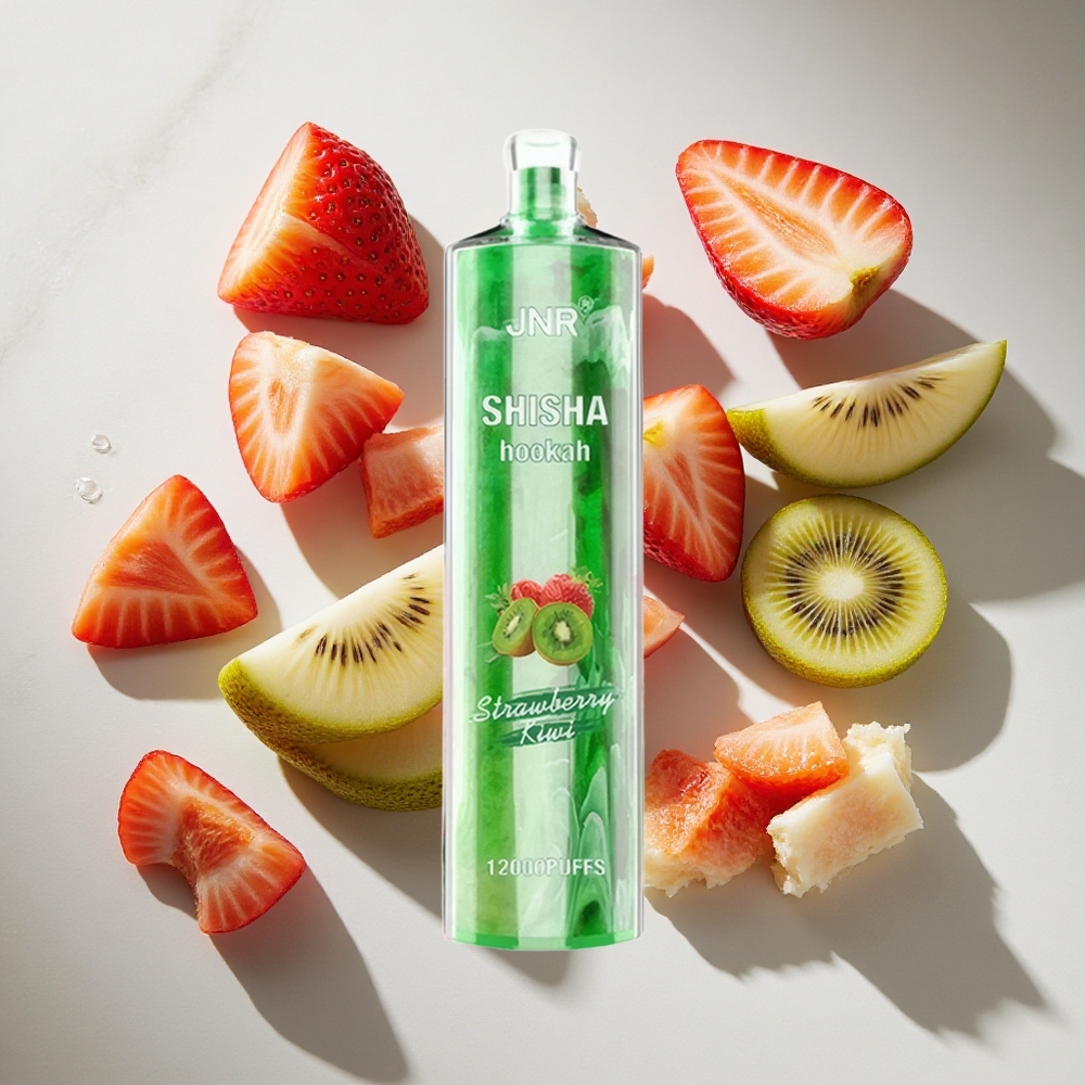 Aardbei-Kiwi JNR Shisha Hookah 12000 Puffs Nederland vapes - 24ml vloeistof Type-C opladen