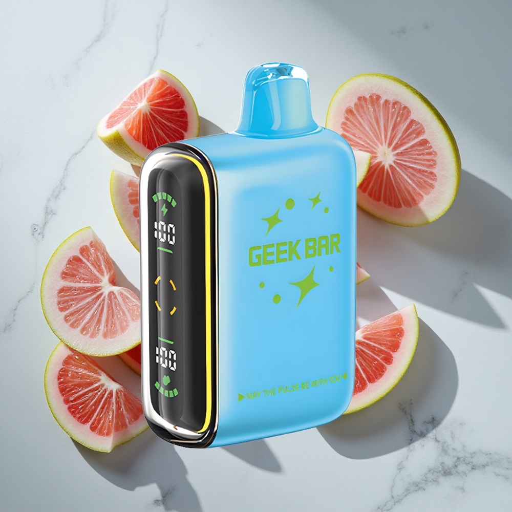 Aardbei-Mint Geek Bar Pulse 15000 Puffs Nederland Vapes Met 16ML Vloeistof  USB Type-C