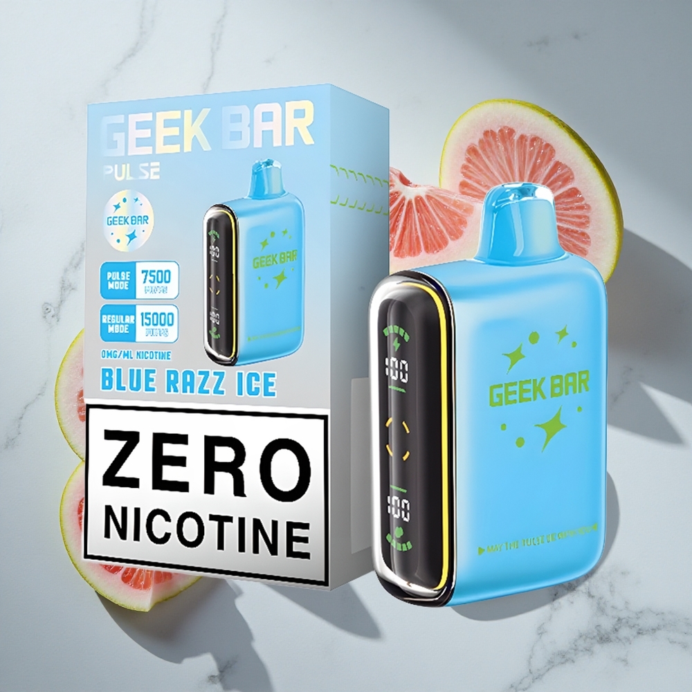 Aardbei-Mint Geek Bar Pulse 15000 Puffs Nederland Vapes Met 16ML Vloeistof  USB Type-C