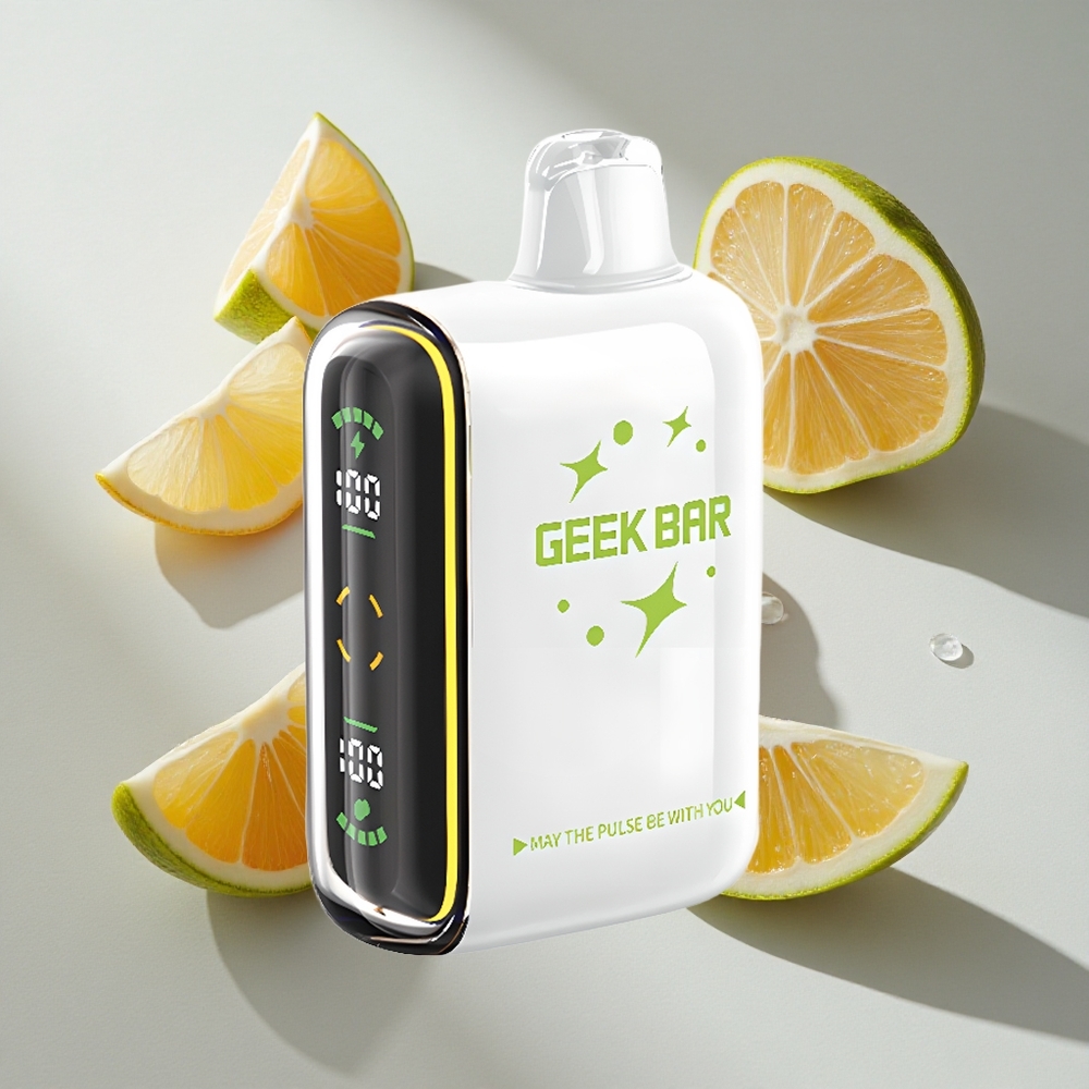 Aardbei-Mint Geek Bar Pulse 15000 Puffs Nederland Vapes Met 16ML Vloeistof  USB Type-C