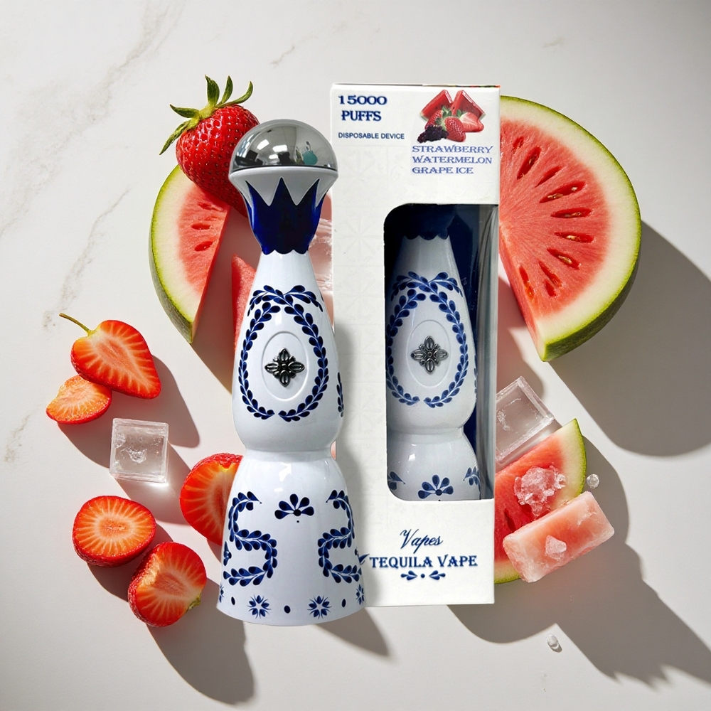 Aardbei Watermeloen Druif IJs HUMO Azul 15000 Puffs Nederland vapes 20mL Voorgevulde Tank  5 Nicotine