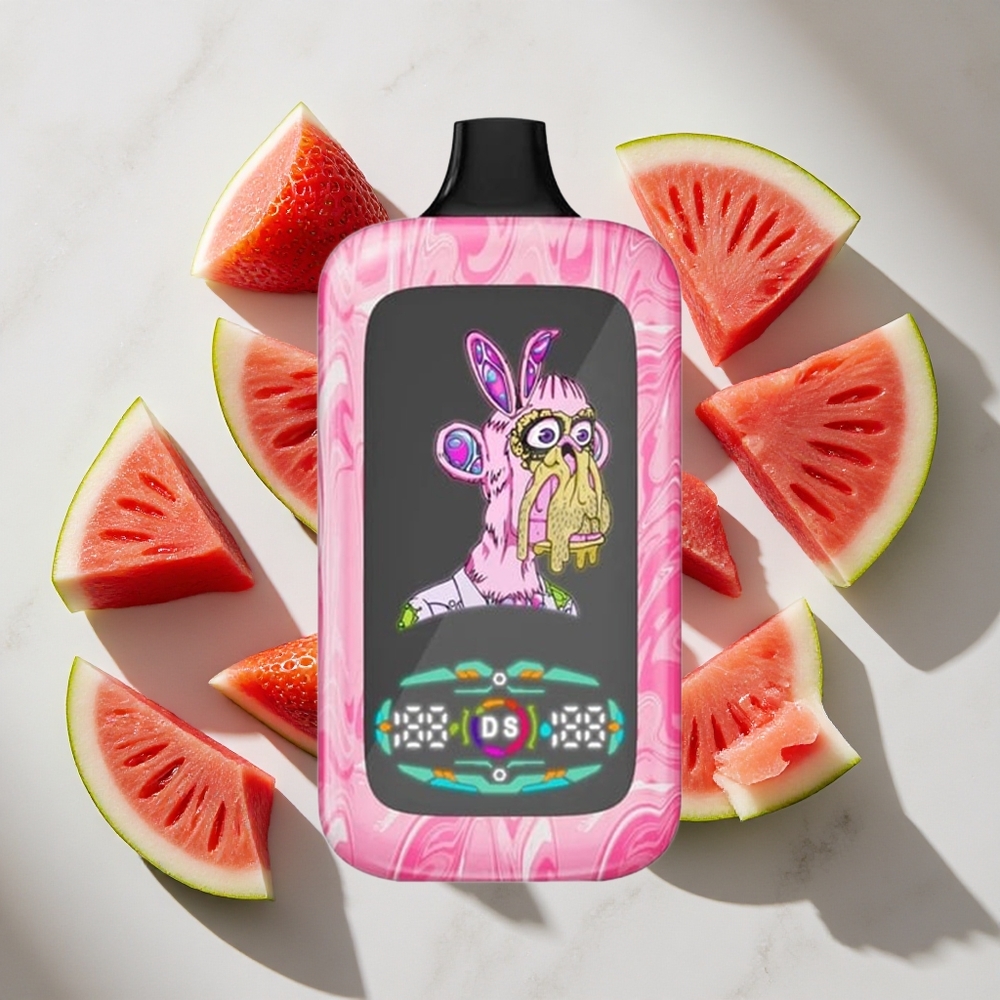 Aardbei Watermeloen Fumot Digital Monkey 40000 Puffs Nederland vapes Dual Mesh Coil Type-C