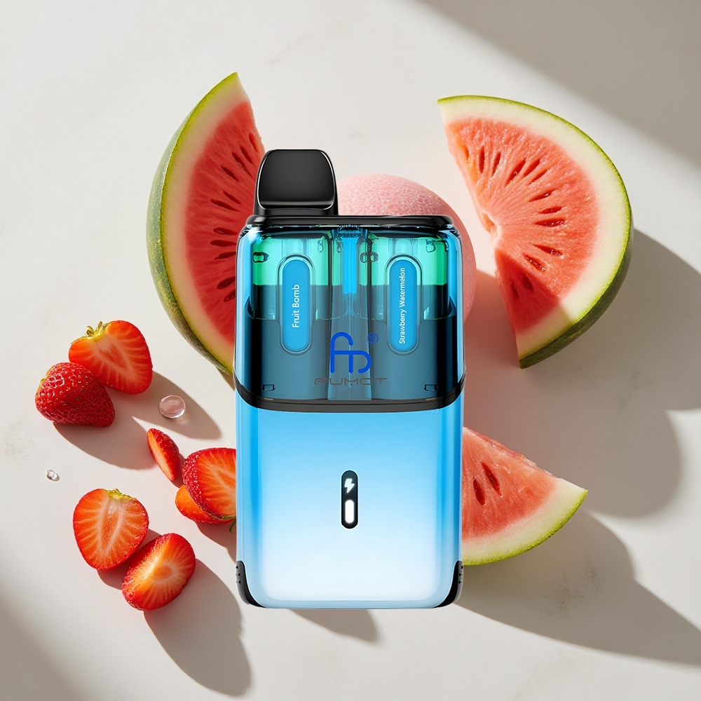 Aardbei Watermeloen Fumot Ultra T32000 32000 Puffs Nederland vapes Type-C Opladen 24ml