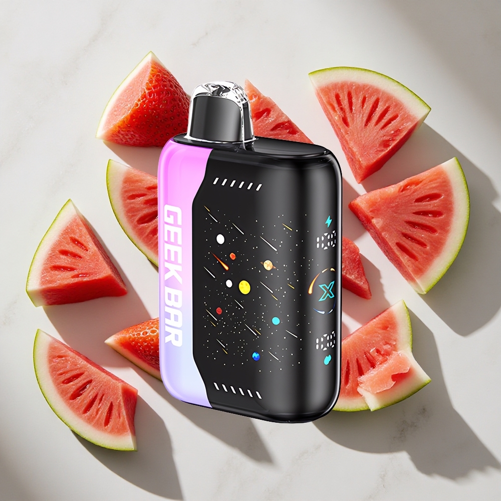 Aardbei Watermeloen GEEK BAR Pulse X 42K Puffs Nederland vapes Meteor Editie Dual Mesh Coil