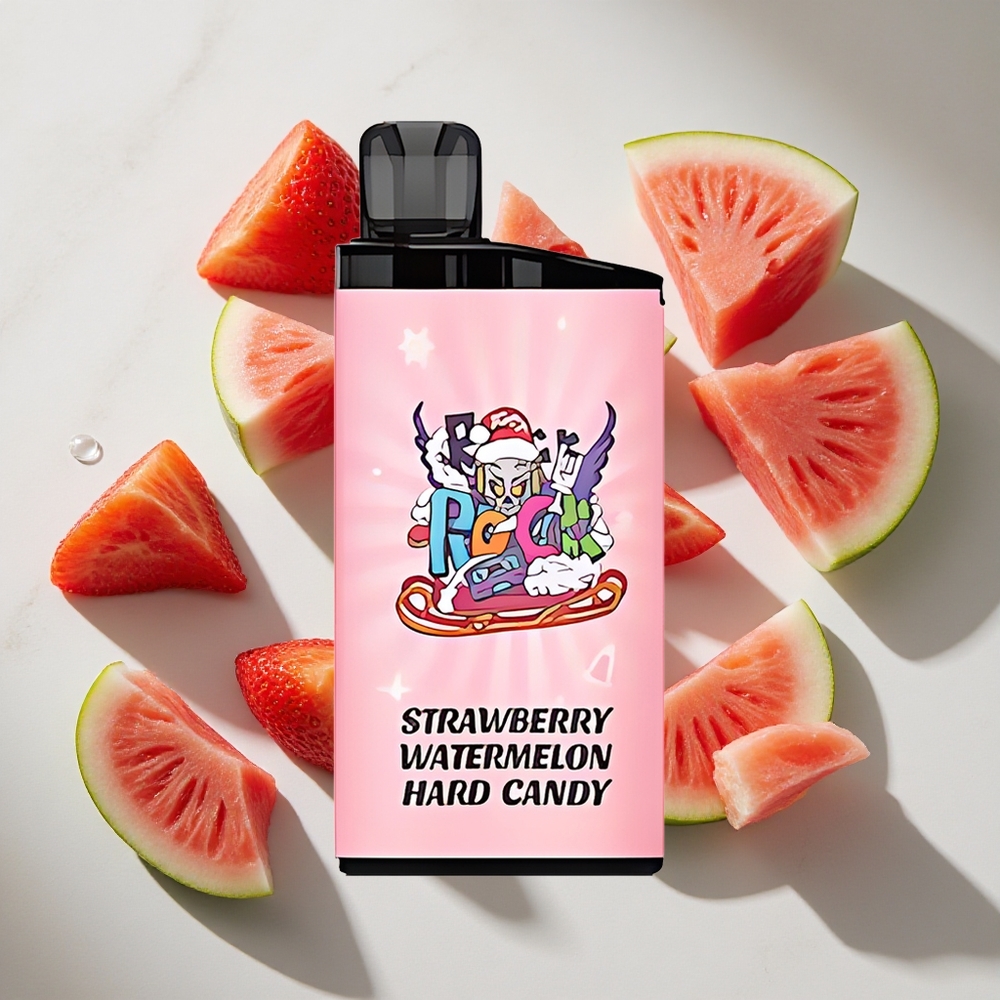 Aardbei Watermeloen Hard Candy IGET Bar 3500 Puffs Nederland vapes - Tot 3500 Puffs 1400 mAh