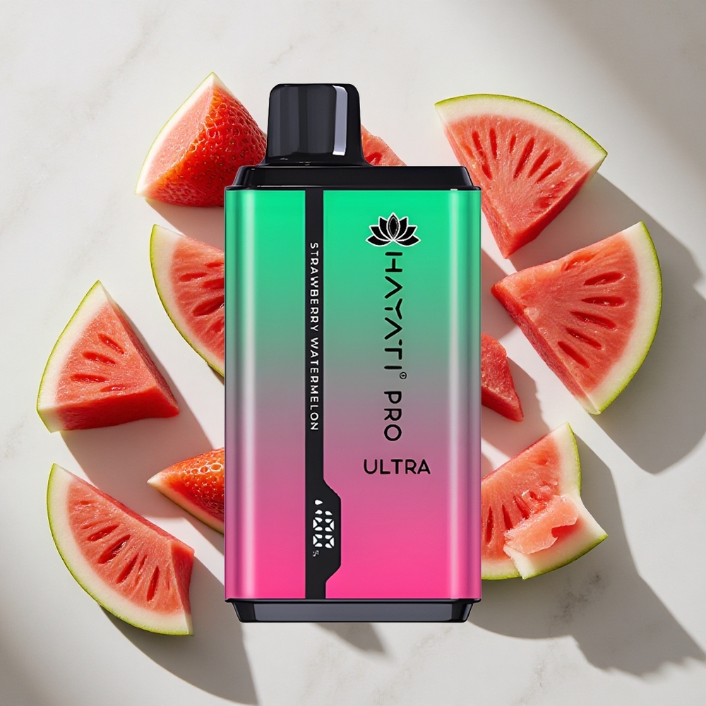 Aardbei Watermeloen Hayati Pro Ultra 15000 Puffs (2x12ml vloeistof) Nederland vapes