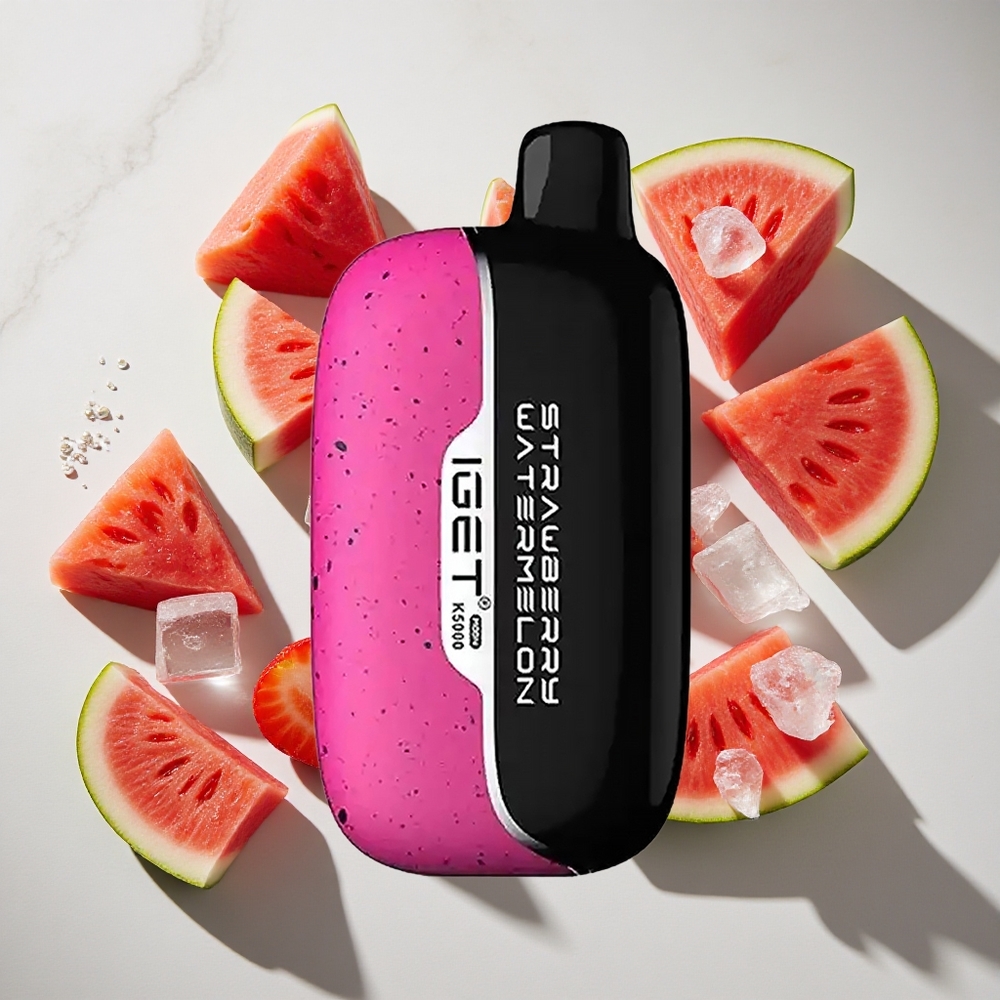 Aardbei Watermeloen IJs IGET Moon K5000 Puffs (5000 Puffs) Nederland vapes - PC Materiaal 815 g