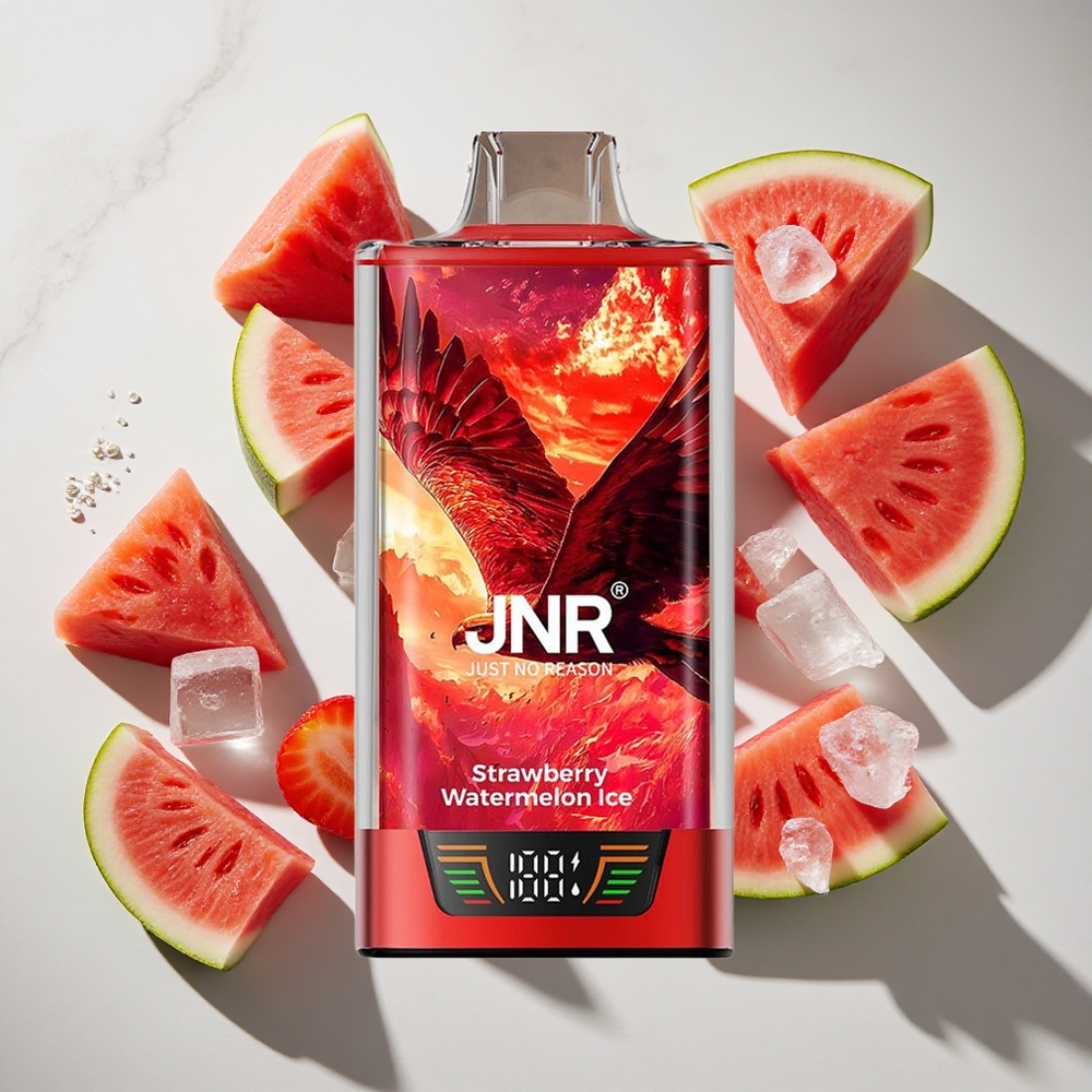 Aardbei Watermeloen IJs JNR Falcon Pro 28000 Puffs Nederland vapes 30ml Voorgevuld  USB Type-C