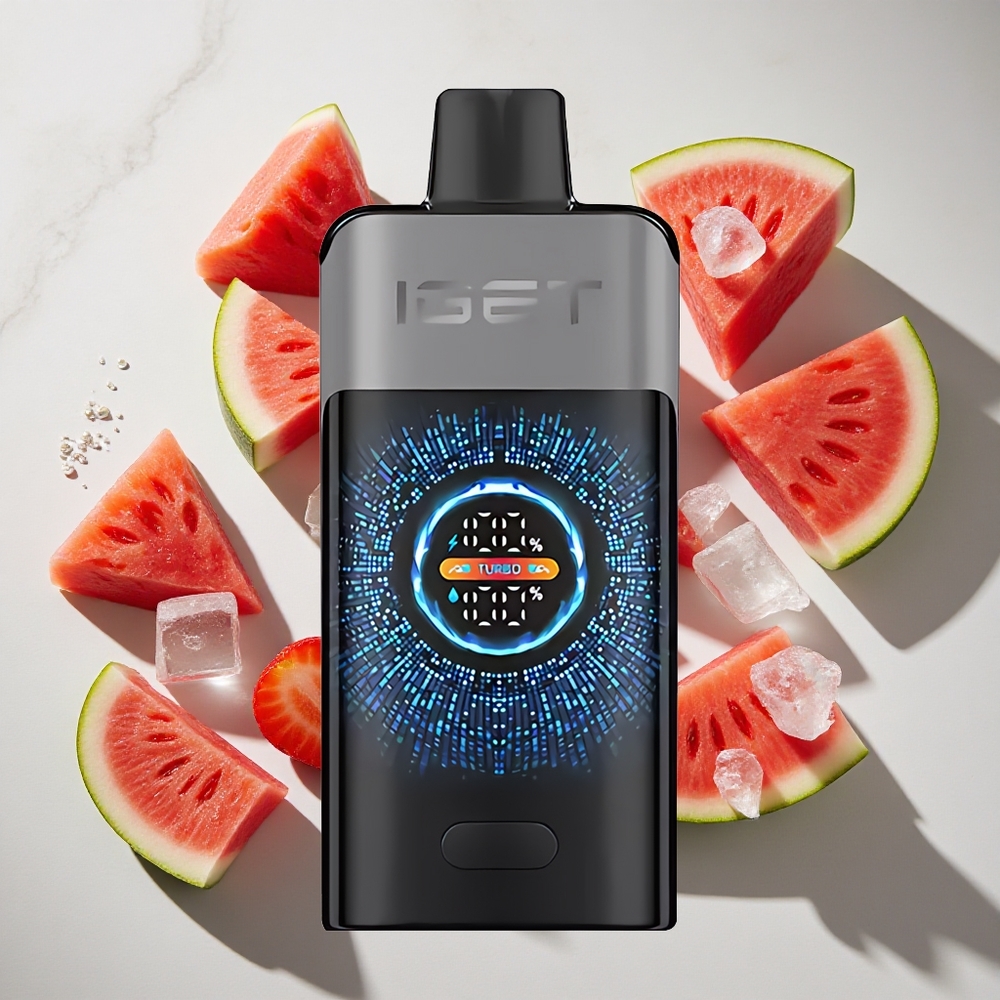 Aardbei Watermeloen Ijs IGET ONE 12000 Puffs Wegwerp Vape 2700 mAh Batterij Nederland vapes