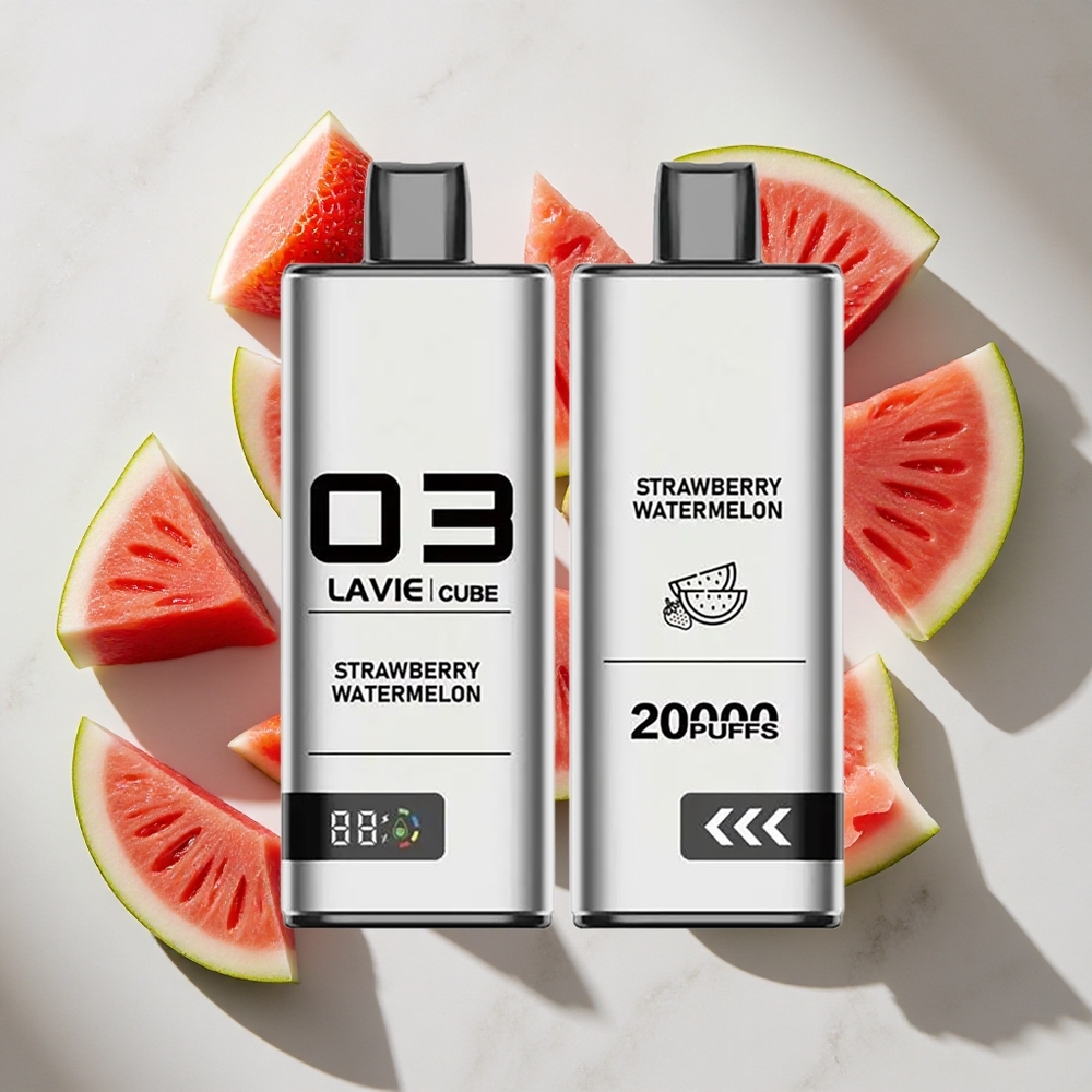 Aardbei Watermeloen Lavie Cube 20000 Puffs Wegwerp Vape Nederland vapes 28ML 600mAh
