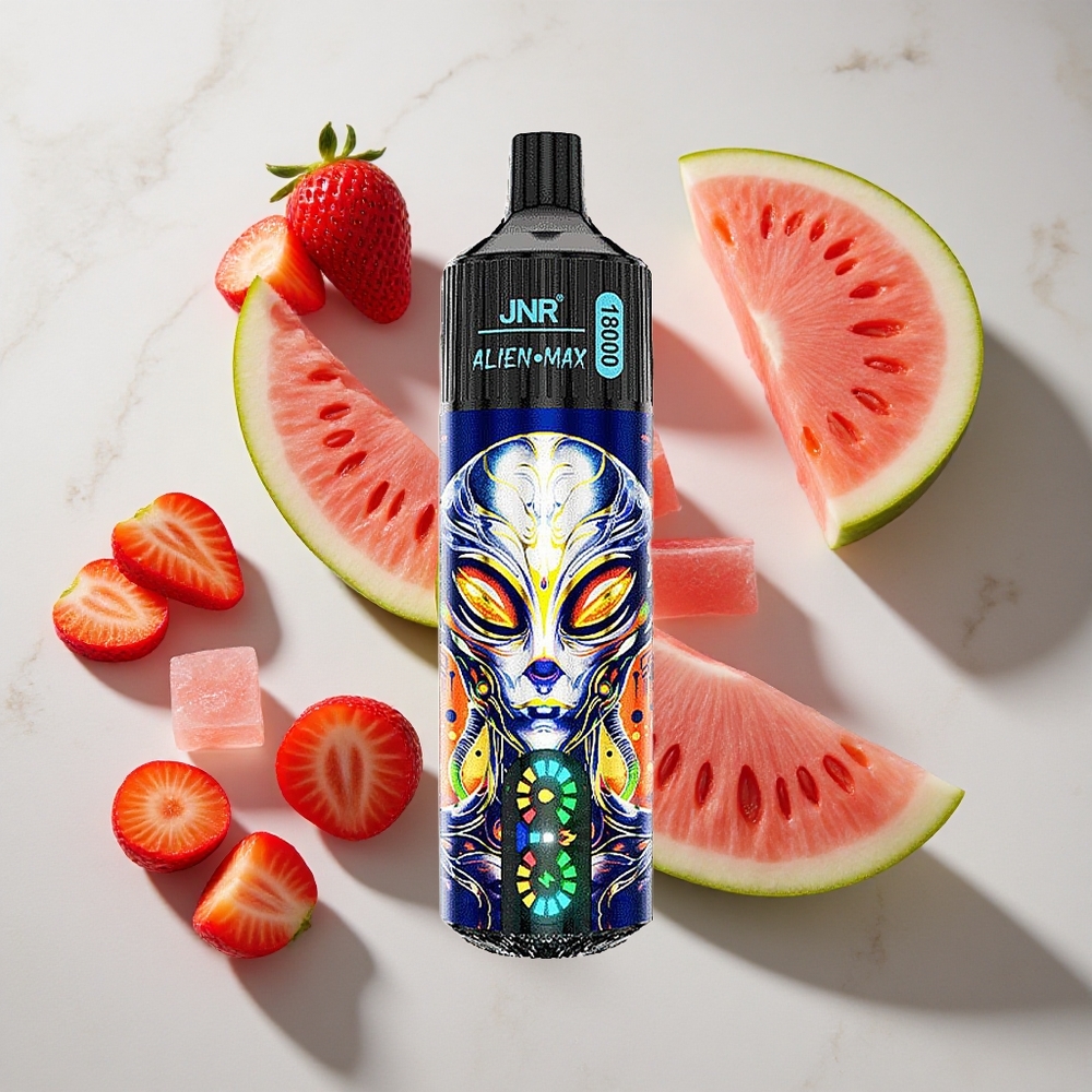 Aardbei Watermelon Bubblegum JNR Alien Max 18000 Puffs Nederland vapes - 28ml e-vloeistof  Type-C Opladen