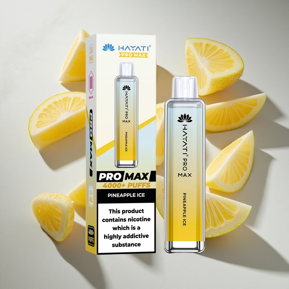 Ananas IJs Hayati Pro Max 4000 Puffs Nederland vapes met 1400mAh oplaadbare batterij  2ml tank