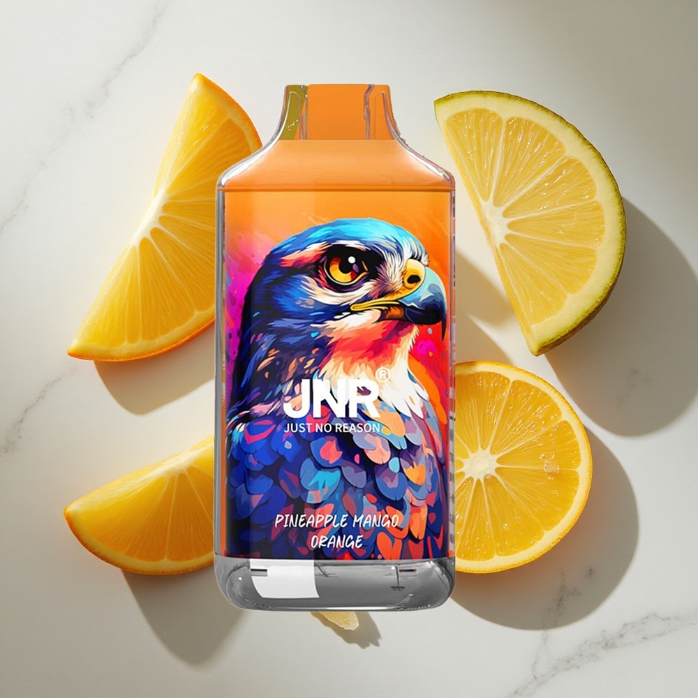 Ananas Mango Sinaasappel JNR Falcon 16000 Puffs Nederland vapes Dual Mesh Coil