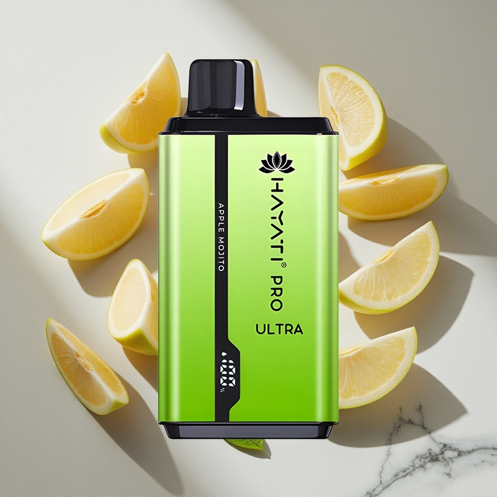 Appel Mojito Hayati Pro Ultra 15000 Puffs Nederland vapes 850mAh Batterij 2 12ml Vloeistof