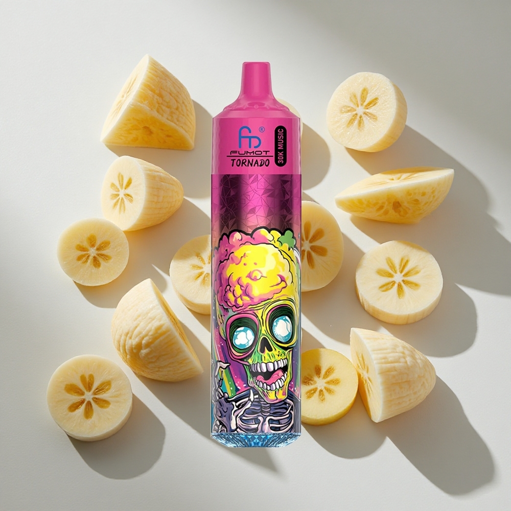 Banaan IJs Fumot RandM Tornado 30000 Puffs Nederland vapes 30mL LED Display