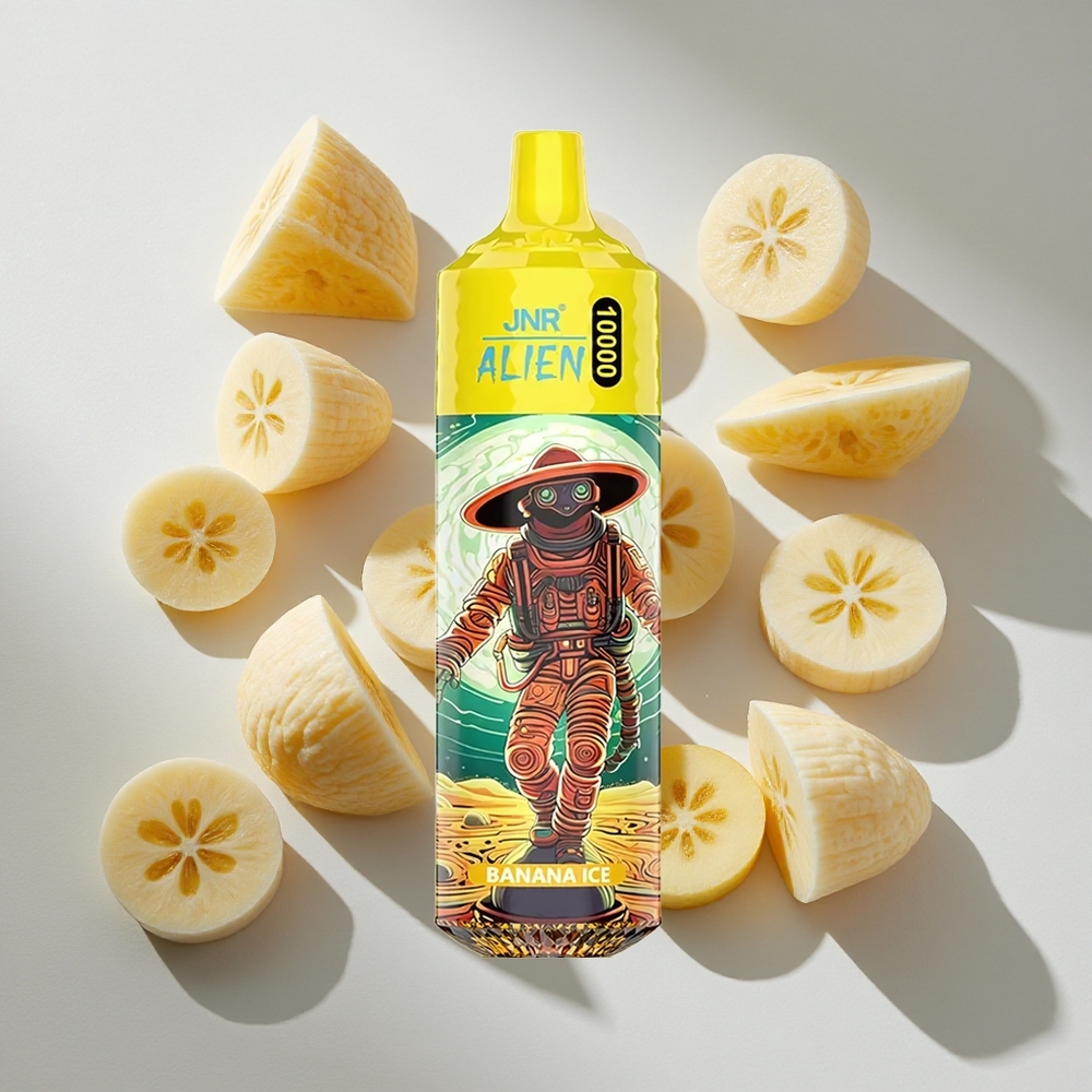 Banaan IJs JNR Alien 10000 Puffs Nederland vapes met 850mAh batterij  LED RGB-verlichting
