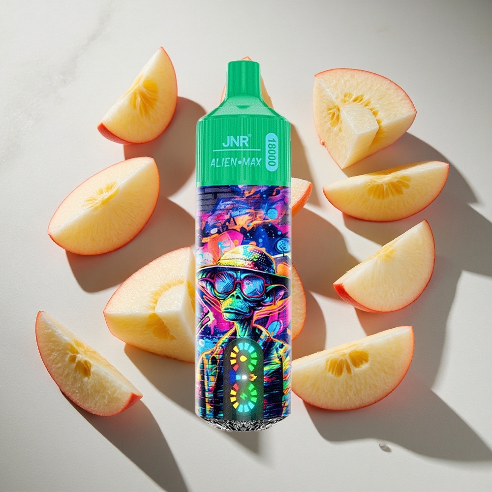 Bevroren Appel JNR Alien Max 18000 Puffs Nederland vapes met 28ml e-vloeistof  Smart LED Display