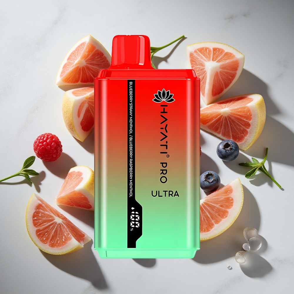Blauwe Bes Aardbei Munt Hayati Pro Ultra 15000 Puffs Nederland vapes - 24ml Vloeistof 2 Nicotine