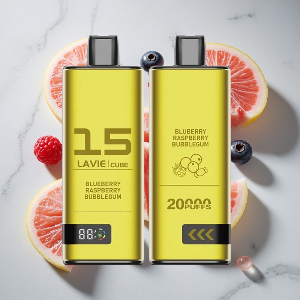 Blauwe Bes Framboos Bubblegum Lavie Cube 20000 Puffs Wegwerp Vape 28ML Nederland vapes Type C