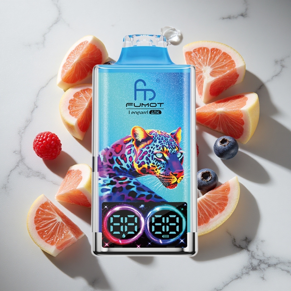Blauwe Bes Framboos Fumot Leopard 40K Puffs Nederland vapes Dual Mesh Type-C