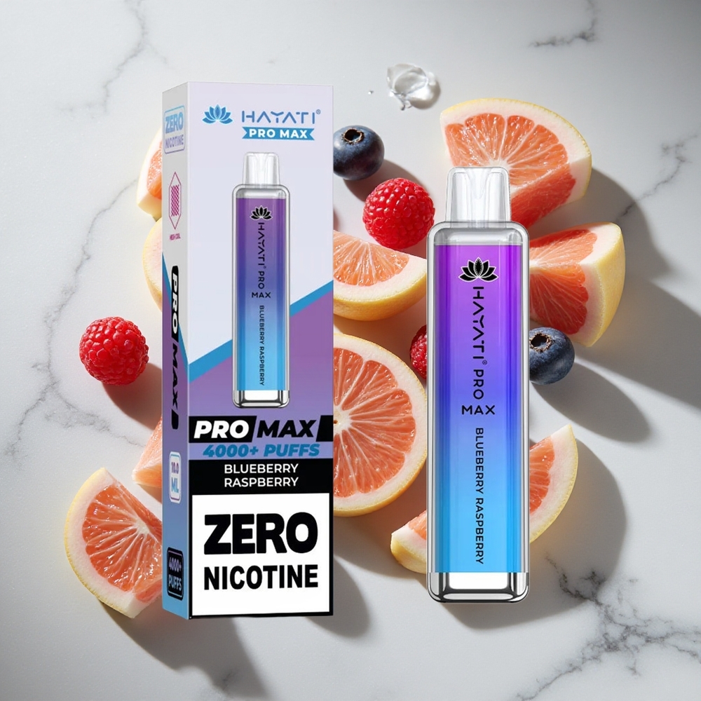 Blauwe Bes Framboos Hayati Pro Max 4000 Puffs Nederland vapes Dual 11 Ohm Mesh Coil