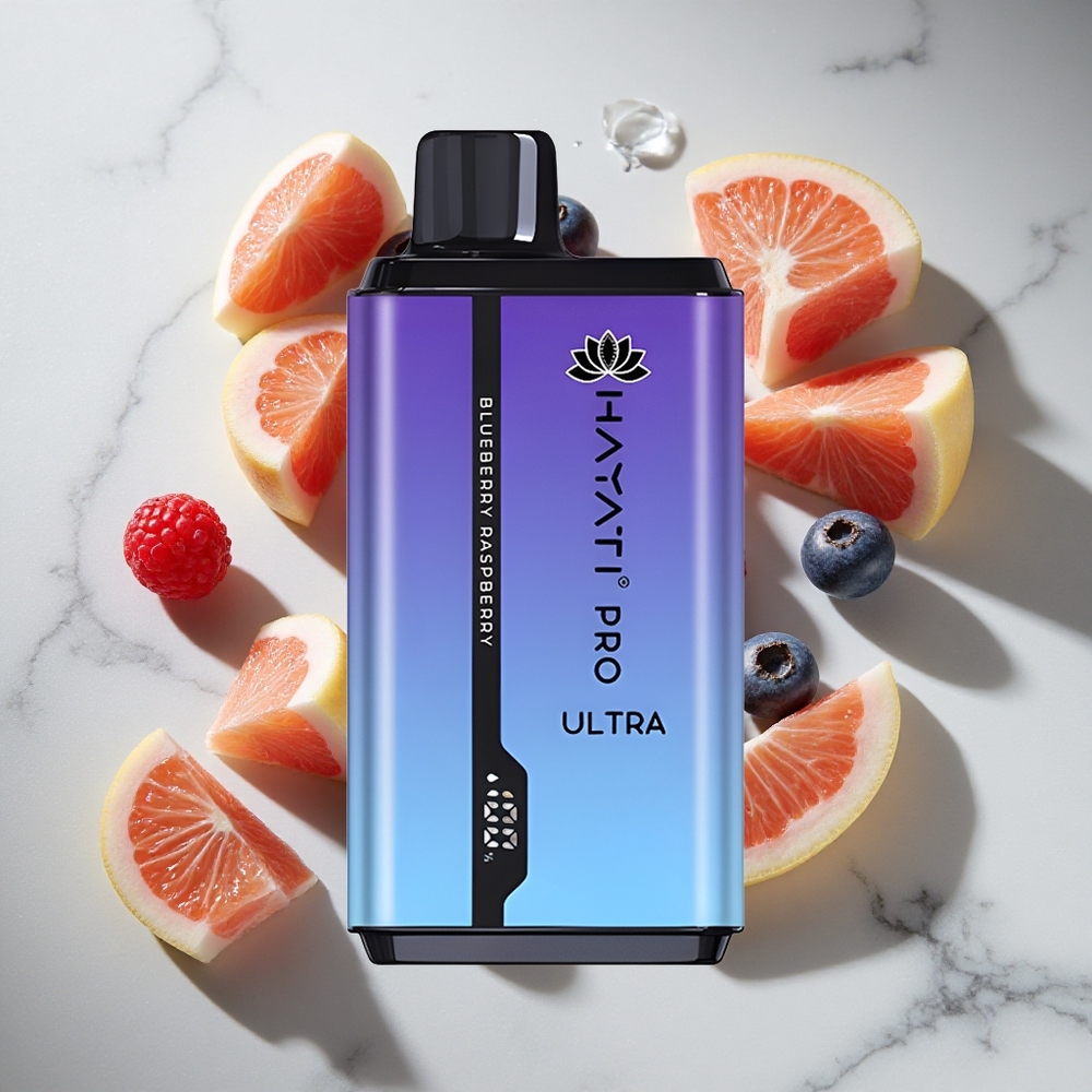 Blauwe Bes Framboos Hayati Pro Ultra 15000 Puffs Nederland vapes 850mAh 2 12ml
