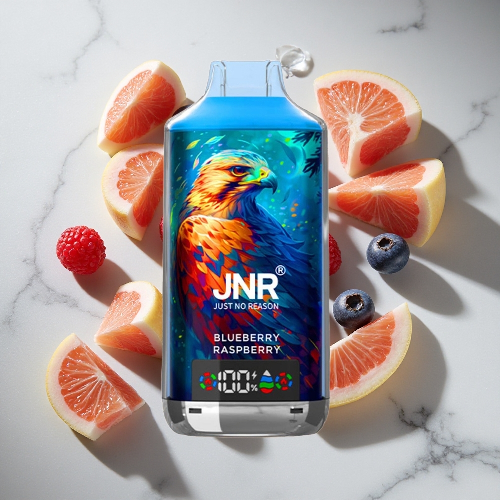 Blauwe Bes Framboos JNR Falcon X 18000 Puffs Nederland vapes - 24ml Vloeistof  Dual Mesh Coil