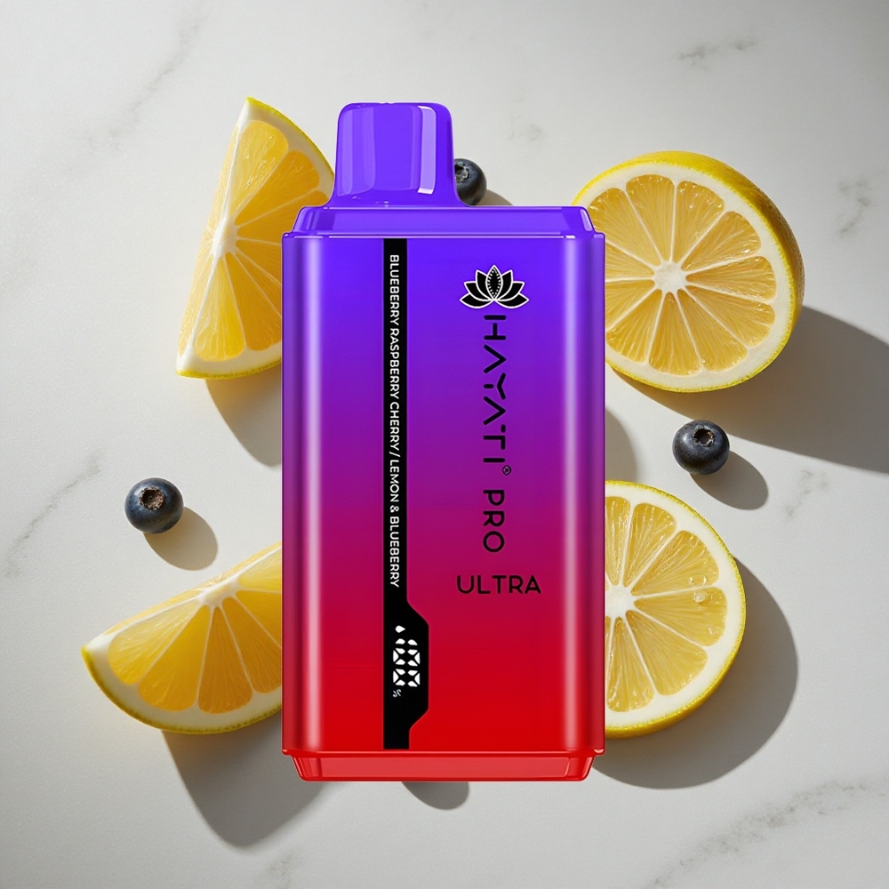 Blauwe Bes Framboos Kers Hayati Pro Ultra 15000 Puffen Nederland vapes 850mAh 2 12ml