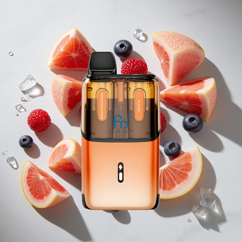 Blauwe Bes Kers Cranberry - Kers IJs Fumot Ultra T32000 32000 Puffs Nederland vapes Type-C Opladen