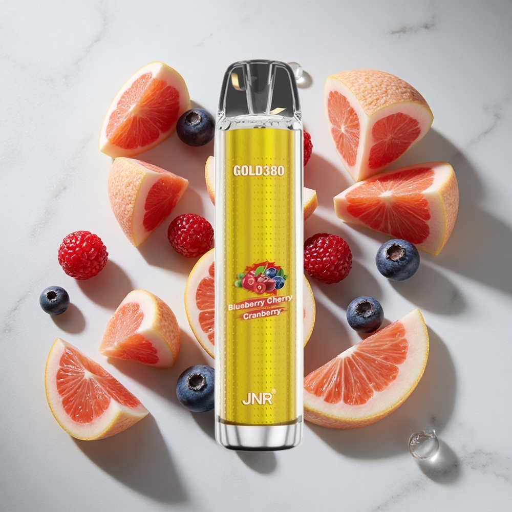 Blauwe Bes Kers Veenbes JNR Gold380 6000 Puffs Nederland vapes 1500mAh Batterij Capaciteit