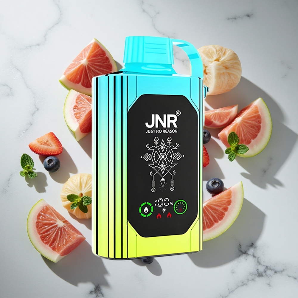 Blauwe Bes Munt JNR Shisha Hookah Box 20500 Puffs Nederland vapes met HD Display  25ml Vloeistof